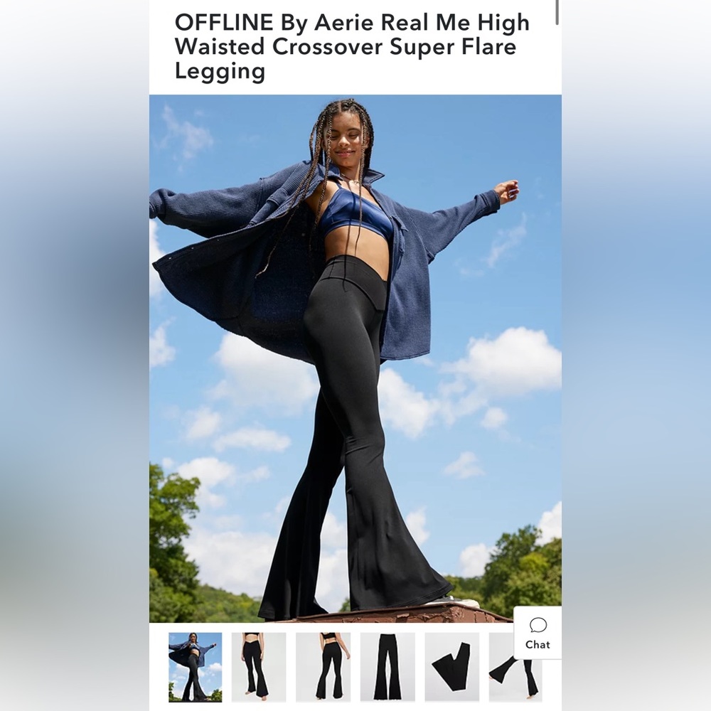 Aerie High Waisted Flare Yoga Pants🖤🧘‍♀️